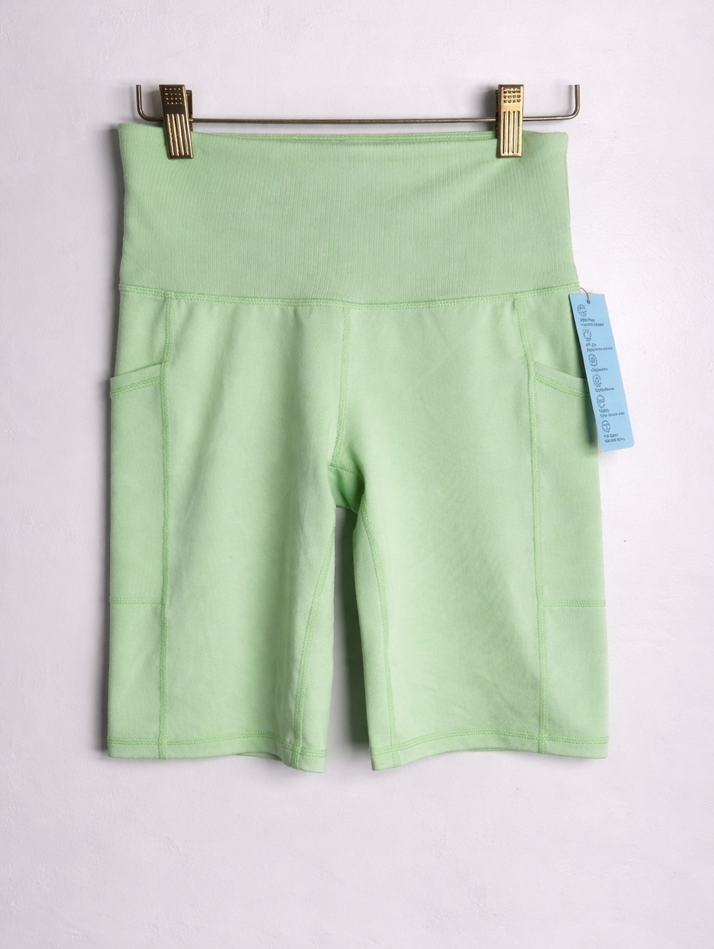 NWT Ideology Green Compression Bike Shorts, Sz XS